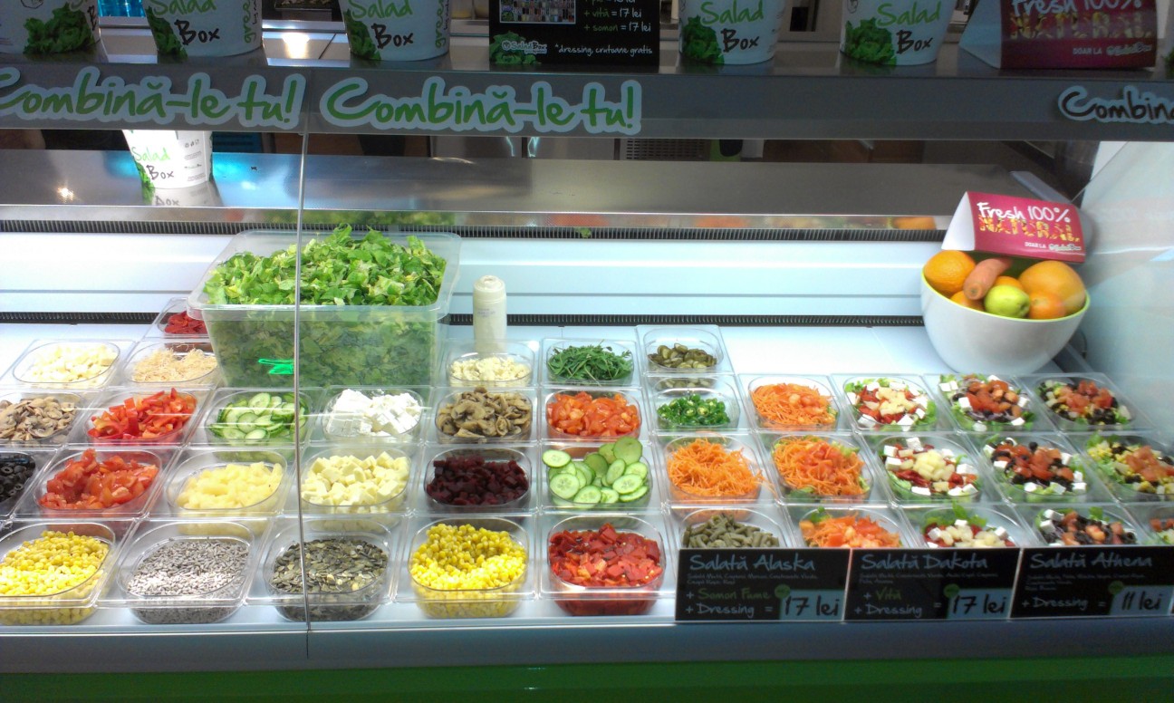 Salad Box, alături de Mc'Donald şi KFC, pe piaţa românească a fast-food-urilor